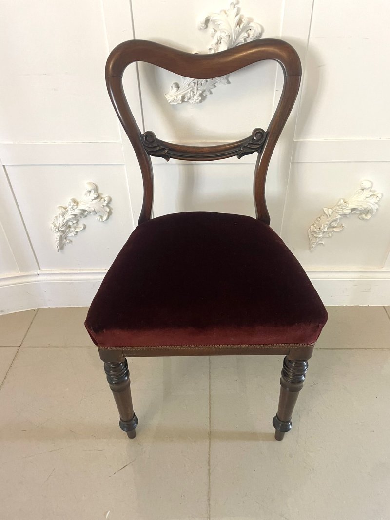 Quality Set of Six Antique Victorian Rosewood Dining Chairs - Image 7